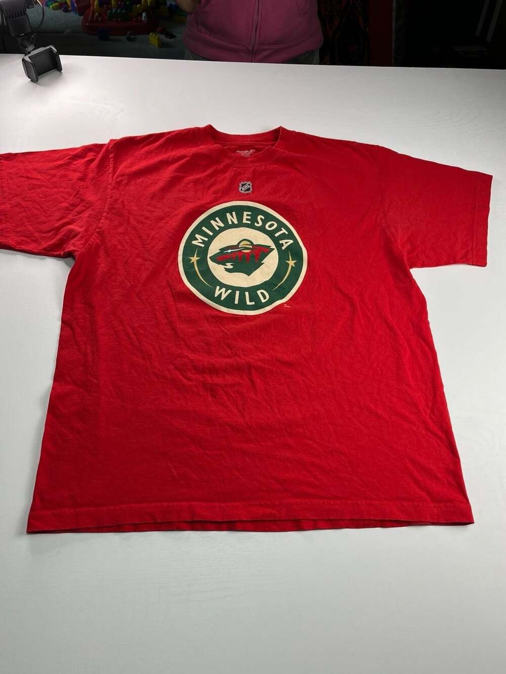 Reebok Minnesota Wild Andrew Brunette 15 NHL T-Shirt Size Large